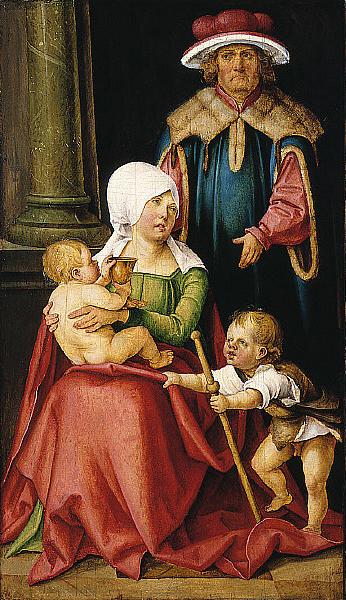 Hans von Kulmbach Mary Salome and Zebedee with their Sons James the Greater and John the Evangelist